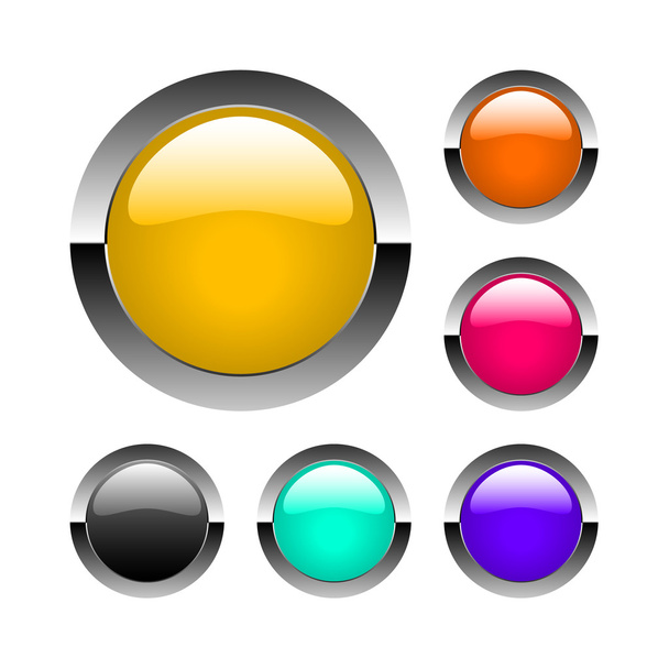 vector glass buttons - Vector, afbeelding