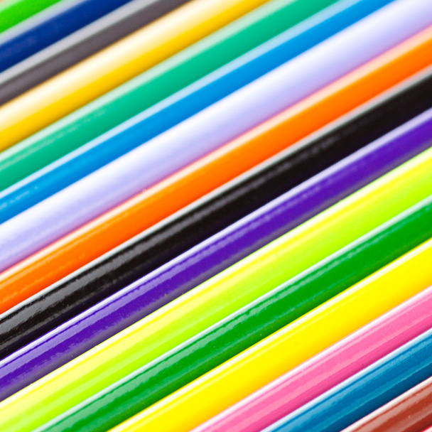 colored pencils isolated on white - Fotó, kép