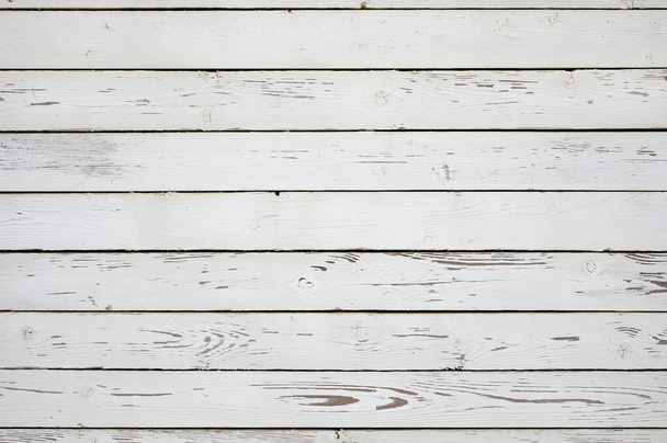 Weathered white wooden background texture. Top view surface of the table. - Foto, immagini