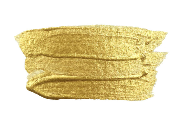Pennellate dorate lucide - Vettoriali, immagini