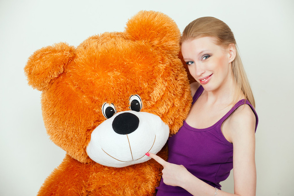orange teddy bear - Foto, immagini