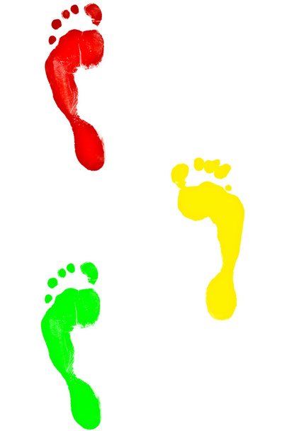 footmark colorido
 - Foto, Imagem
