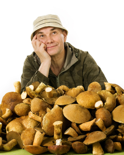 Coletor habitual de cogumelos
 - Foto, Imagem