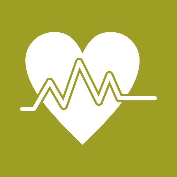 εικονίδιο διανυσματικού καρδιακού ρυθμού  - Διάνυσμα, εικόνα