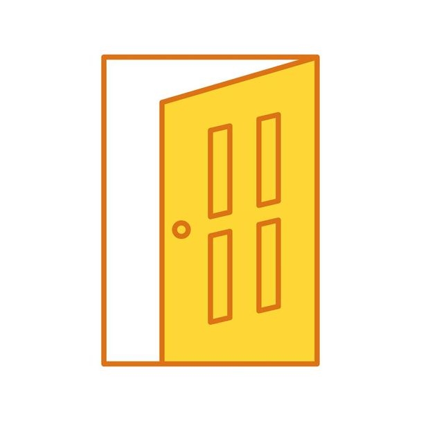 Vector door icon for your project - Wektor, obraz