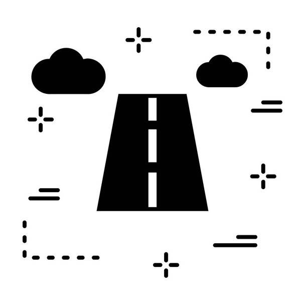  векторная иллюстрация дороги - Вектор,изображение
