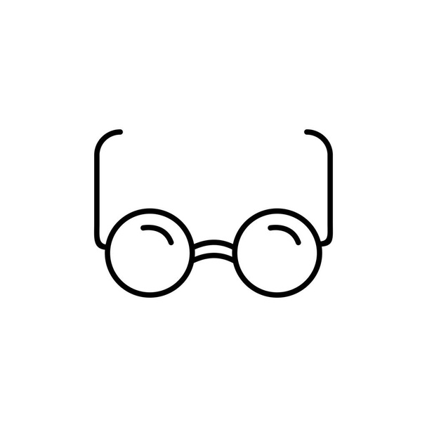 olho usar óculos ícone, design criativo simples, ilustração vetorial
 - Vetor, Imagem
