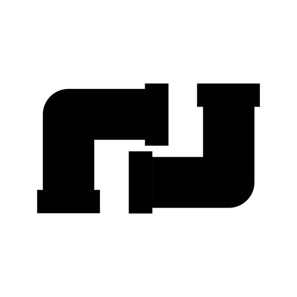 csapos ikon fekete stílusban elszigetelt fehér háttér. vízvezeték szimbólum vektor illusztráció. - Vektor, kép