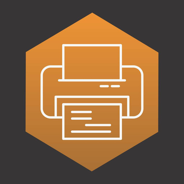 Printer Icon For Your Project  - Vector, Image