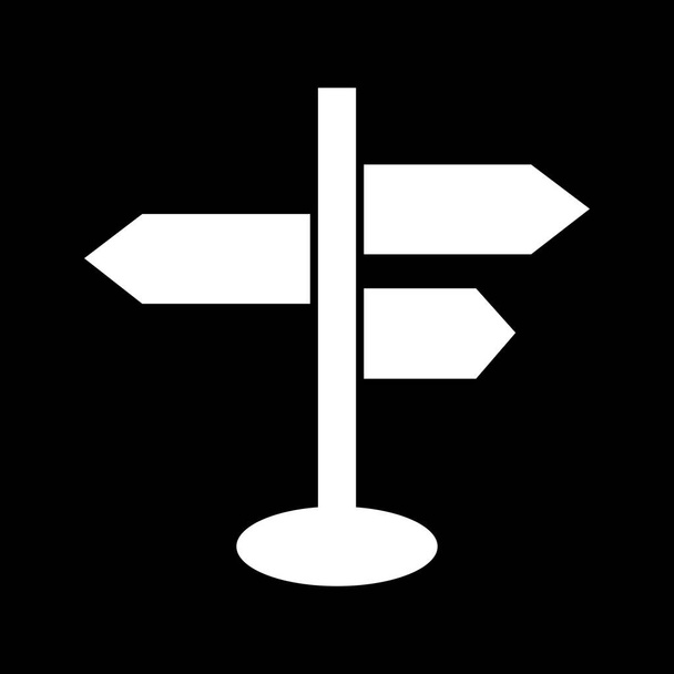  Иллюстрация значка векторного направления - Вектор,изображение