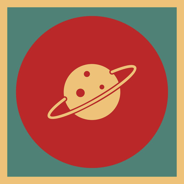 planète saturée, système solaire, illustration vectorielle - Vecteur, image