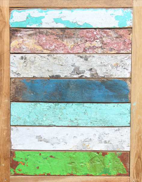 Shabby different varicolored Wood Background - Fotografie, Obrázek