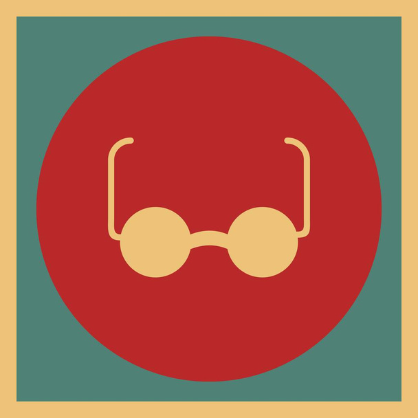 occhiali da vista icona, design creativo semplice, illustrazione vettoriale - Vettoriali, immagini