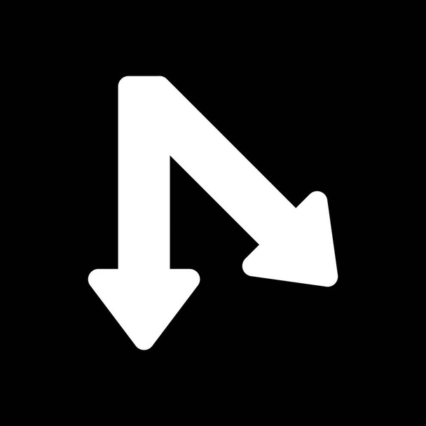 Double Direction Arrow Icon - Vector, Image