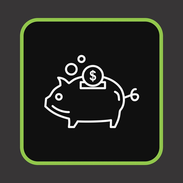 piggy bank icon For Your Project - Vector, Image