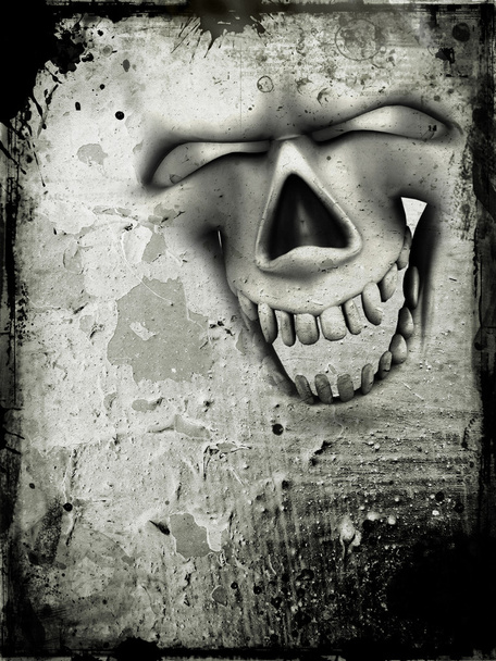 Grunge cráneo fondo
 - Foto, imagen