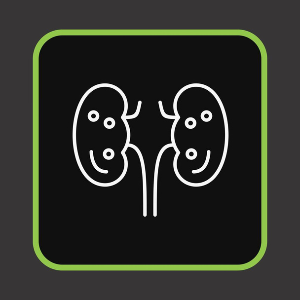 ícone de pulmões, ilustração vetorial - Vetor, Imagem