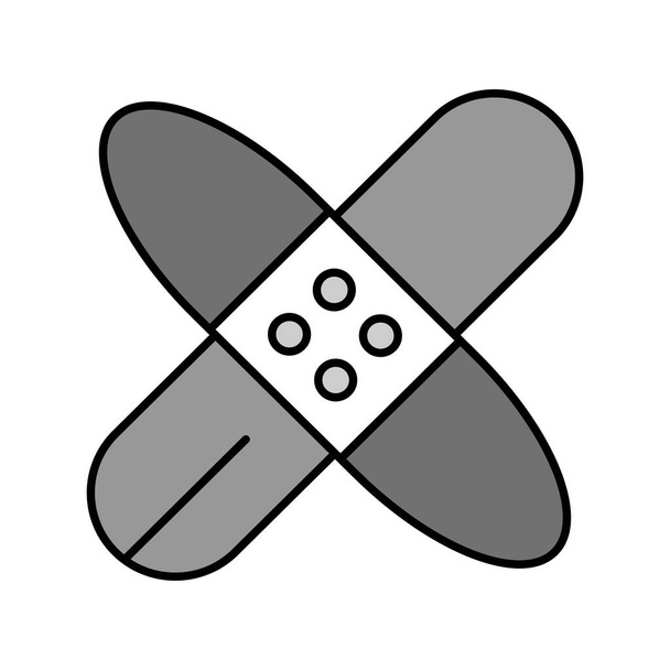  Vektor Band Aid Icon auf einfachem Hintergrund für Ihr Projekt - Vektor, Bild