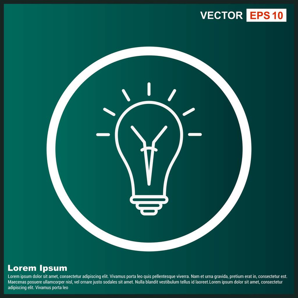Bulb icon For Your Project - Vector, Image
