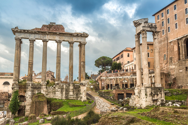Roman ruins in Rome. - Fotoğraf, Görsel
