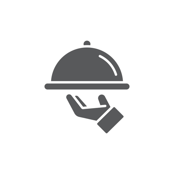 Restaurant waiter avatar vector icon isolated on white background - Vector, Image