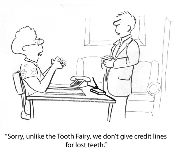 Unternehmen gibt keine Kreditlinien für Zahnverlust - Foto, Bild