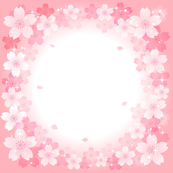 さくら桜背景 - ベクター画像