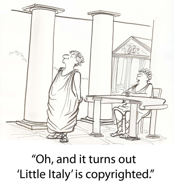 Romeinen hebben een probleem op het auteursrecht - Foto, afbeelding