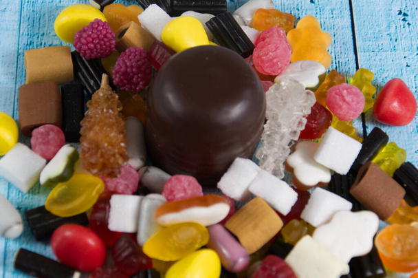 renkli şeker ve şeker - Fotoğraf, Görsel
