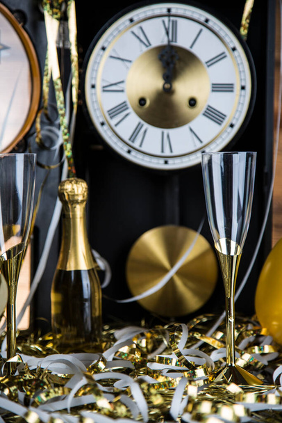 New Year's Eve, champagne, new year. - Фото, изображение