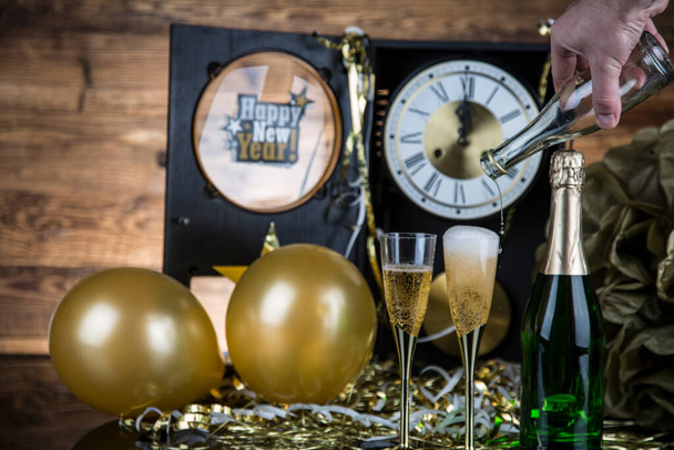 New Year's Eve, champagne, new year. - Foto, immagini