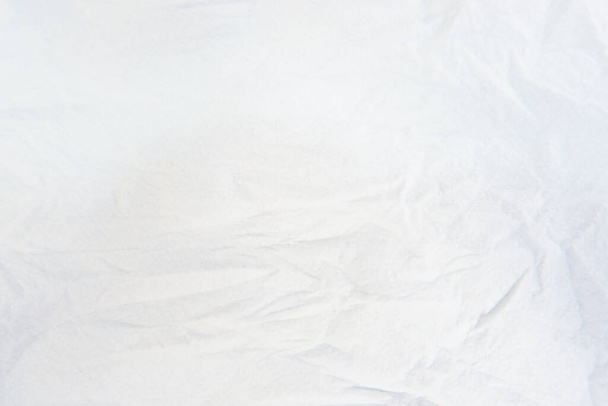 texture du papier de rouleau de tissu blanc est désastreuse ou être ridée - Photo, image