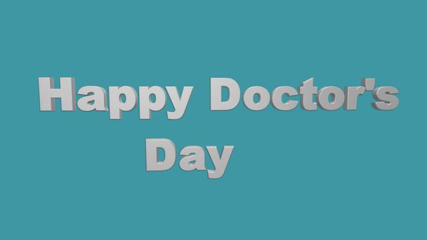 international doctors day 3d illustration.3d render of Happy Doctor`s Day - Photo, Image
