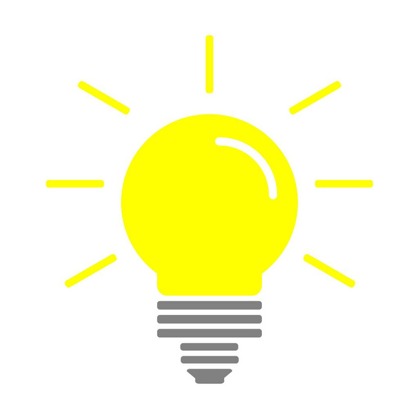 Lâmpada lâmpada ícones planos conjunto vetor ilustração para design e web isolado no fundo branco. Lâmpada de lâmpada objeto vetor para rótulos, logotipos e publicidade
 - Vetor, Imagem