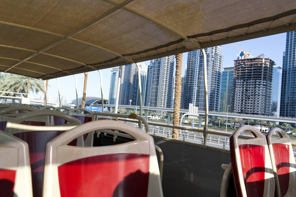 sightseeing bus Hop on hop off in Dubai - Photo, Image