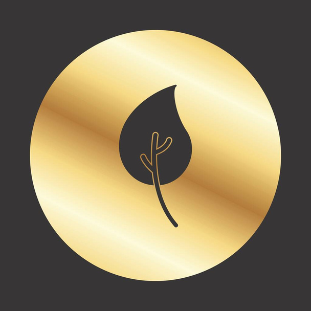 Leaf icon for your project - Vector, Image