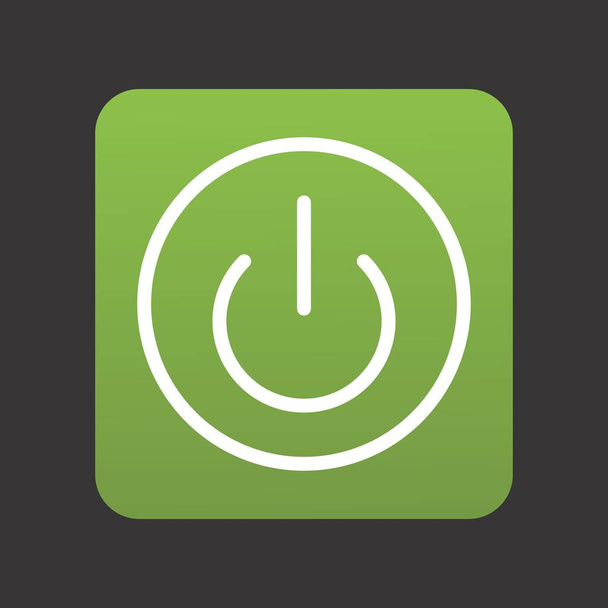 Shutdown Icon, button Power Off, vector illustration - Vector, Image