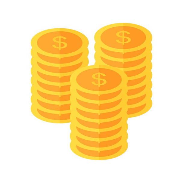 Bozuk para ikonu yaratıcı tasarım şablonu - Vektör, Görsel