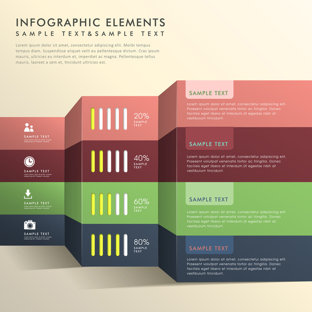 abstract banner infographics - Vetor, Imagem