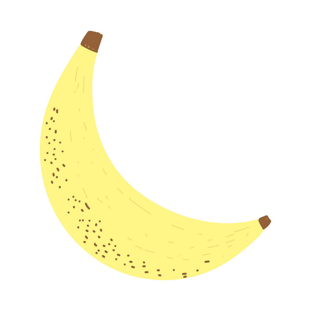 banano fruta fresca nutrición alimentos aislados icono diseño fondo blanco
 - Vector, imagen