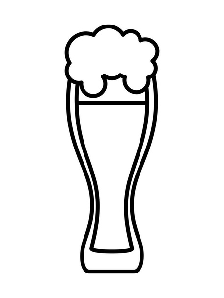 μπύρα γυαλί εικονίδιο διάνυσμα σχεδιασμό - Διάνυσμα, εικόνα