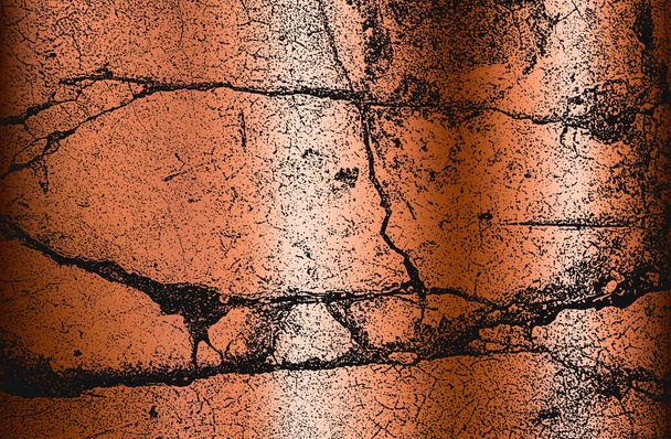 Çatlamış beton, taş ya da asfaltın sıkıntılı örtülü dokusu. Grunge 'un geçmişi. Soyut vektör illüstrasyonu. - Vektör, Görsel