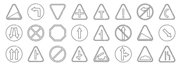 One way - Free signaling icons