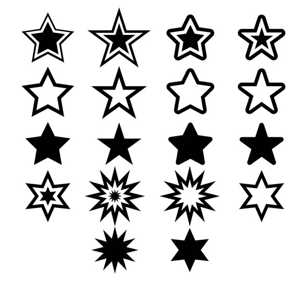 Набір піктограм зірки, векторний дизайн
 - Вектор, зображення
