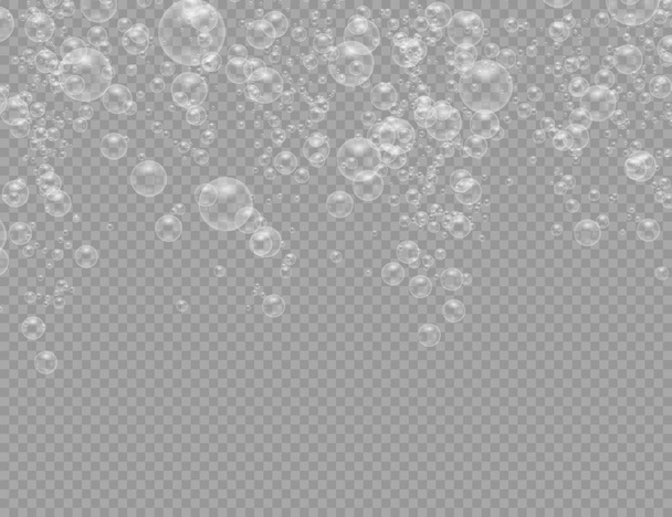 Realistické mýdlové bubliny.  - Vektor, obrázek