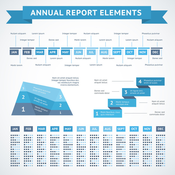 Presentation infographics charts for finance - Vector, Image