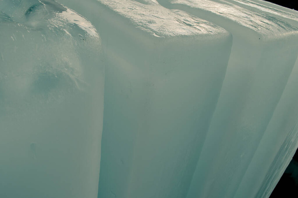 Grandes bloques de hielo rectángulo forma - Foto, imagen