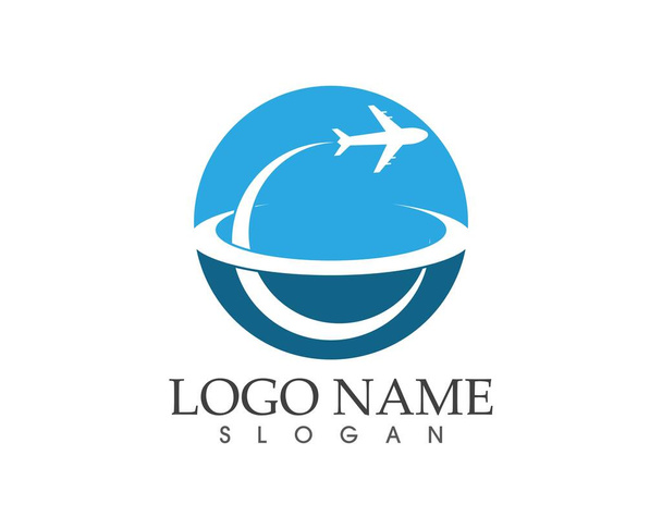 Geschäftsreisen beschleunigen Logo-Design - Vektor, Bild