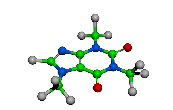 estructura molecular colorida de compuestos aromáticos
 - Foto, Imagen