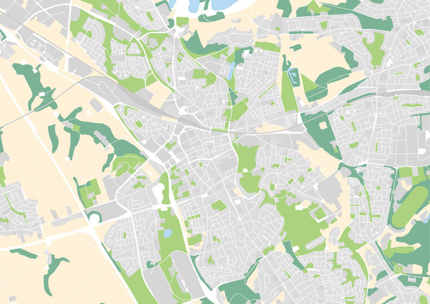mapa de Heerlen, Países Bajos - Vector, imagen
